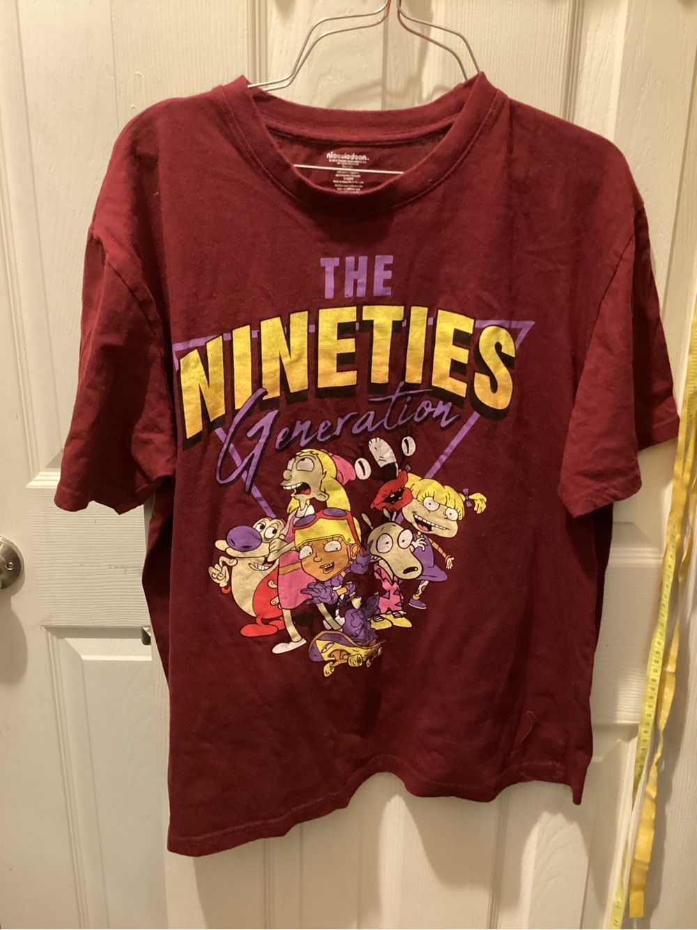 Kids 'The Nineties Generation' Graphic Tee - Maroon